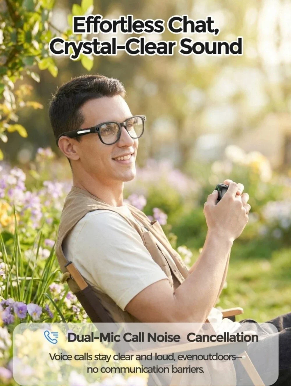 AIMB-S1 Smart Glasses with Camera Anti-shake 1080P Video/Audio AI Translation